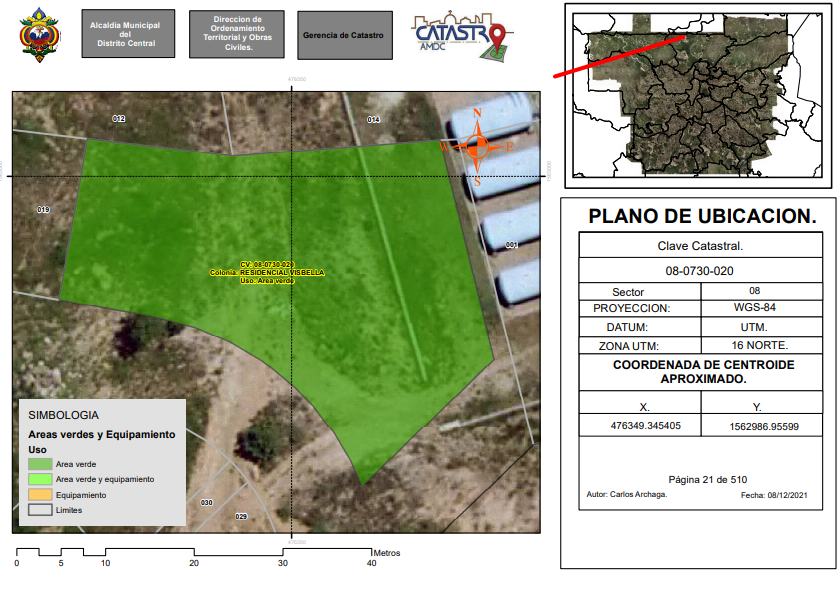 Mapa areas verdes